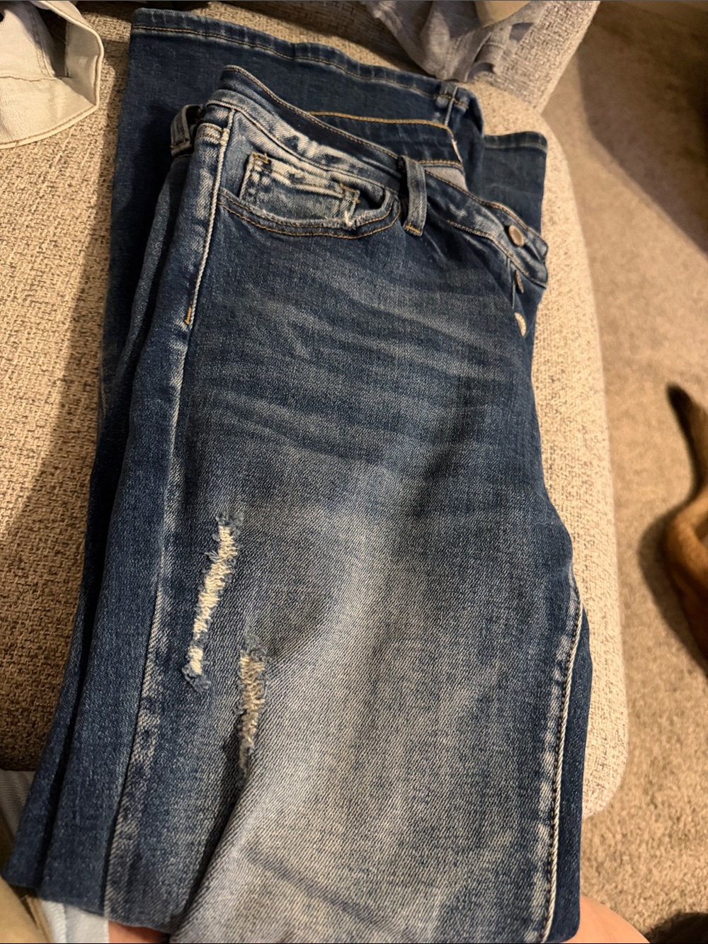 Kancan Mid rise distressed Flare jeans size 29 - Picture 3 of 5